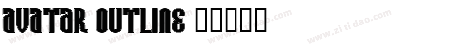 Avatar Outline字体转换